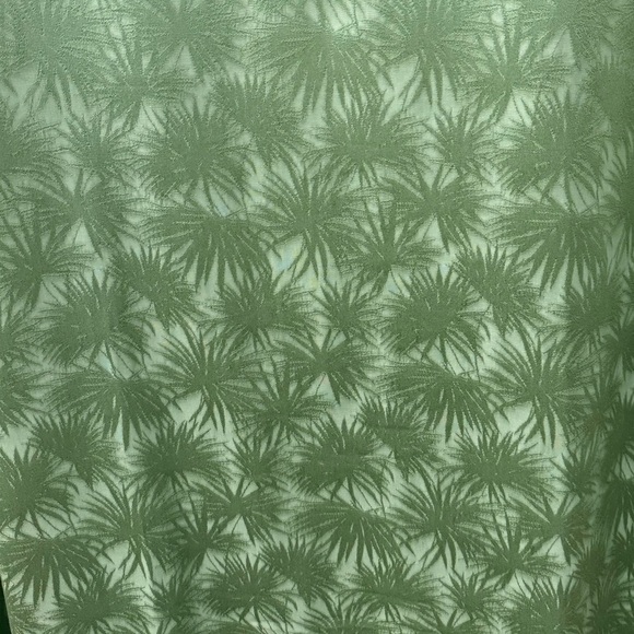 S’EDGE Bright Green Palm Print Tropical Beachy Summer Maxi Dress Cover Up- Small - Picture 6 of 7